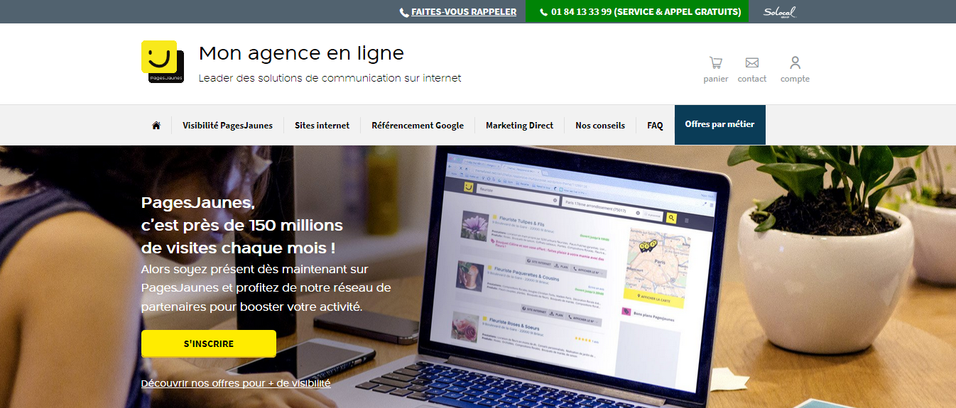 Site internet Pages-Jaunes - Création de sites internet - Agence en ligne